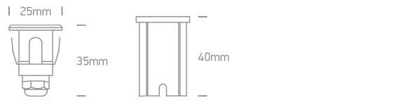 0,3w Led Warm White Ss316 Ip68 Recessed Underwater 24v One Light SKU:69066M/W - Toplightco