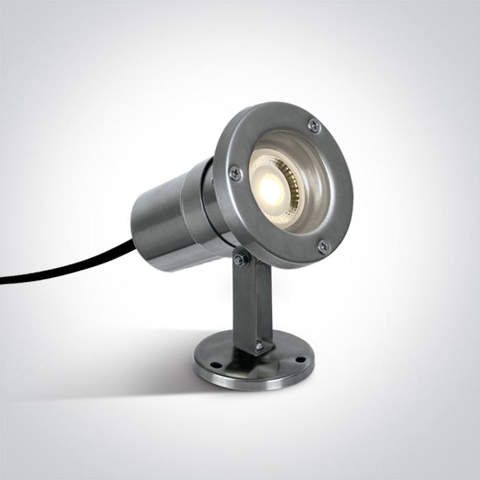 Garden Spike Light Stainless Steel Rectangular Outdoor Replaceable lamp 35W Stainless Steel 316 One Light SKU:7008A - Toplightco