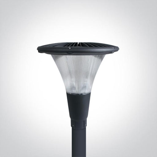 Park Light Anthracite Circular Cool White LED Outdoor LED built in 4000lm 50W Die Cast One Light SKU:70105/AN/C - Toplightco