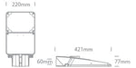 Grey LED street light with SMD LED. High lumen output ideal for

replacement of old HPS and mercury street lighting fittings.

Post Diameter 60mm. 



Complete with 968mA driver.

 

 One Light SKU:70116B/G/C