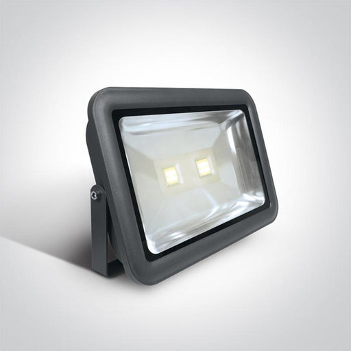 Floodlight Anthracite Rectangular Cool White LED Outdoor LED built in 7000lm 2x50W Die Cast One Light SKU:7028E/AN/C - Toplightco