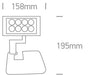 Floodlight Anthracite Rectangular Cool White LED Outdoor LED built in 600lm 8x1W Die Cast One Light SKU:7030/AN/C - Toplightco