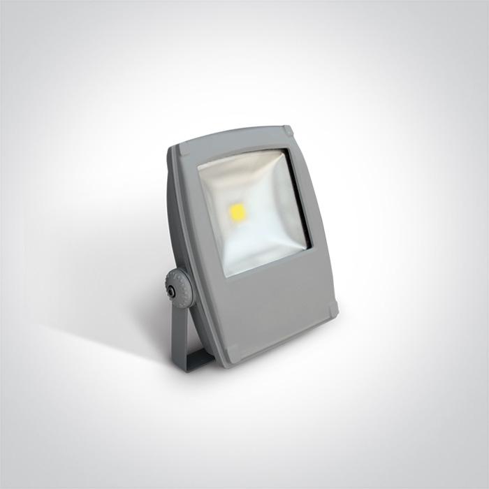 Floodlight Grey Rectangular Daylight LED Outdoor LED built in 2100lm 30W Die Cast One Light SKU:7040/G/D - Toplightco