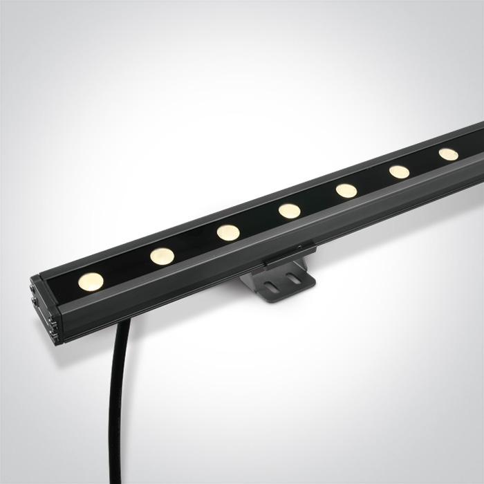 Wall Washer Grey Rectangular Warm White LED Dimmable Outdoor 850lm Aluminium One Light SKU:7055A/W - Toplightco