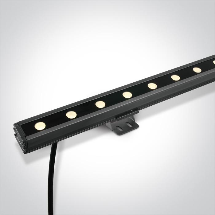 Floodlight Grey Rectangular Warm White LED Dimmable Outdoor 1700lm Aluminium One Light SKU:7055B/W - Toplightco