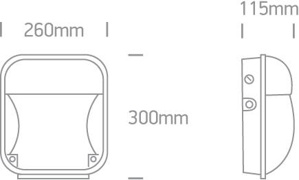 Floodlight Black Rectangular Cool White LED Outdoor LED built in 4000lm 50W Die Cast One Light SKU:7056A/C - Toplightco