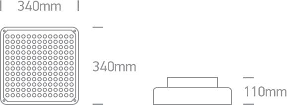 Floodlight White Rectangular Daylight LED Outdoor LED built in 10800lm 120W Aluminium One Light SKU:7058/W/D - Toplightco