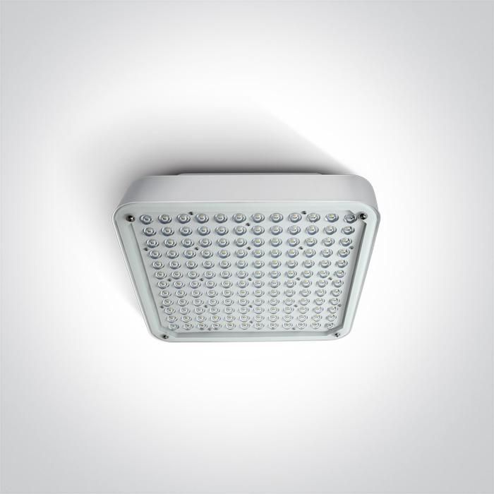 Floodlight White Rectangular Daylight LED Outdoor LED built in 10800lm 120W Aluminium One Light SKU:7058/W/D - Toplightco