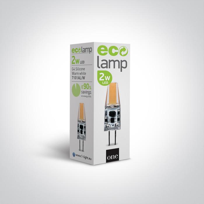 LED Lamp Bulb Circular Warm White LED 200lm Silicone One Light SKU:7101AL/W - Toplightco