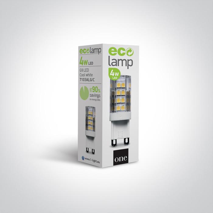 G9 LED Lamp Bulb Circular Warm White LED 350lm One Light SKU:7103ALG/W - Toplightco