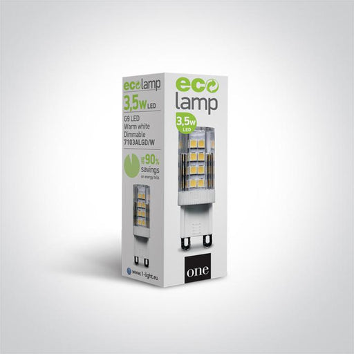 G9 Dimmable LED Lamp Bulb Circular Warm White LED 300lm One Light SKU:7103ALGD/W - Toplightco