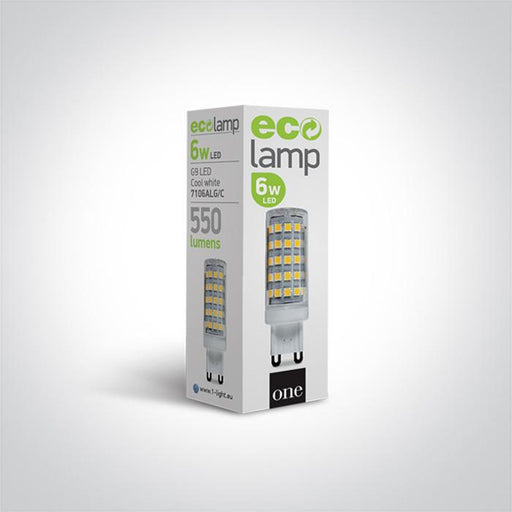 G9 LED Lamp Bulb Circular Warm White LED 550lm One Light SKU:7106ALG/W - Toplightco