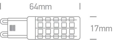 G9 LED Lamp Bulb Circular Warm White LED 550lm One Light SKU:7106ALG/W - Toplightco