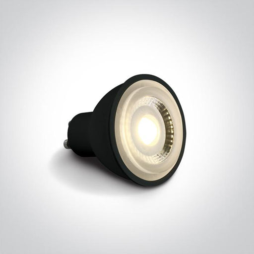 LED Lamp Bulb Black Circular Warm White LED 500lm One Light SKU:7306CBG/W - Toplightco