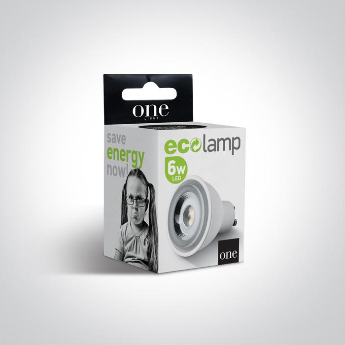 LED Lamp Bulb Circular Cool White LED 520lm One Light SKU:7306CG/C - Toplightco