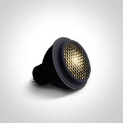 Black Led 6w Warm White Gu10 Honeycomb 60deg 230v - Toplightco