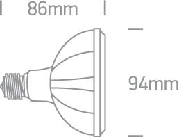 LED Lamp Bulb Circular Cool White LED 750lm One Light SKU:7310H/C - Toplightco