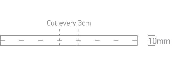 LED Strip Rectangular Warm White LED Dimmable Outdoor 550lm/m Silicone One Light SKU:7811/W - Toplightco