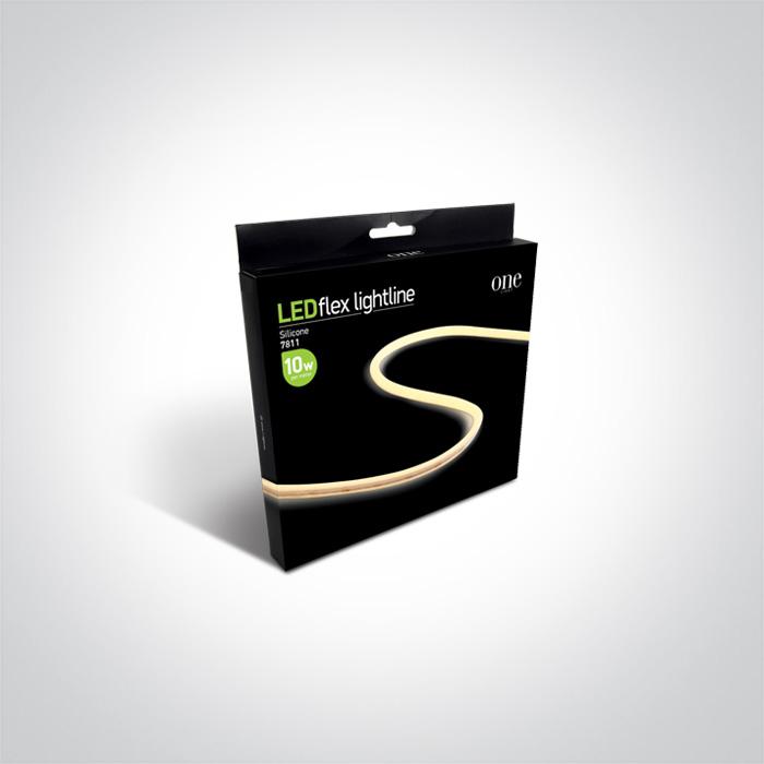 LED Strip Rectangular Warm White LED Dimmable Outdoor 550lm/m Silicone One Light SKU:7811/W - Toplightco