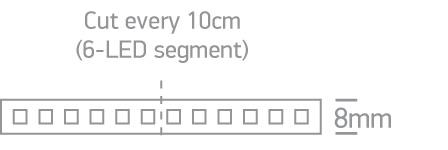 LED Strip Rectangular Blue LED Dimmable - One Light SKU:7820/BL - Toplightco