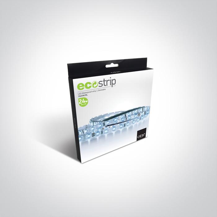 LED Strip Rectangular Blue LED Dimmable Outdoor - Silicone One Light SKU:7820W/BL - Toplightco