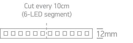 LED Strip Rectangular Blue LED Dimmable Outdoor - Silicone One Light SKU:7820W/BL - Toplightco