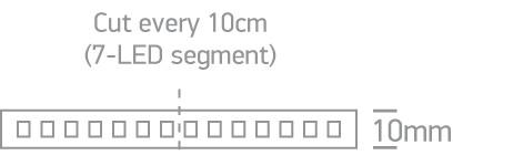 LED Strip Rectangular Warm White LED Dimmable Outdoor 390lm/m Silicone One Light SKU:7820W/W - Toplightco