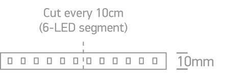 LED Strip Rectangular Warm White LED Dimmable Outdoor 390lm/m Silicone One Light SKU:7820WL/W - Toplightco