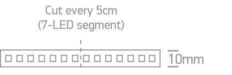 LED Strip Rectangular Extra Warm White LED Dimmable 1344lm/m One Light SKU:7825/EW - Toplightco