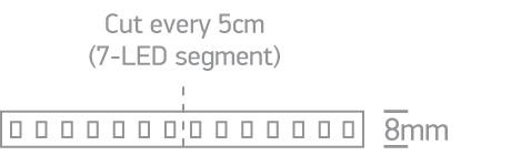 LED Strip Rectangular Cool White LED Dimmable 960lm/m One Light SKU:7829/C - Toplightco