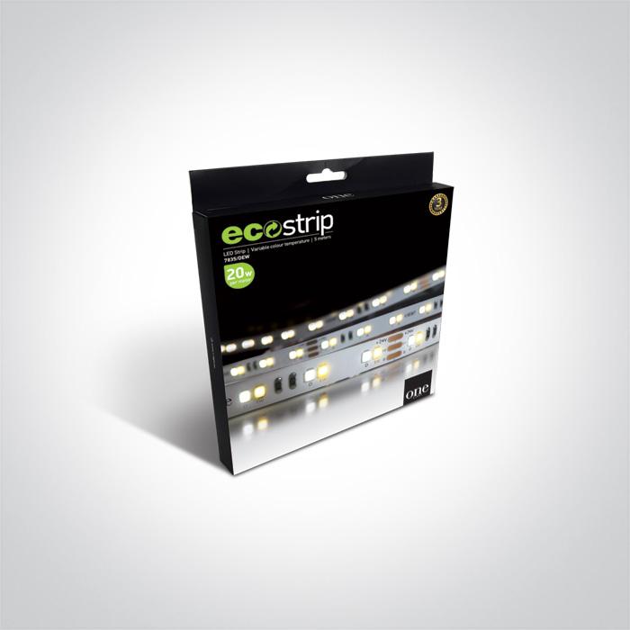 LED Strip Rectangular Extra Warm White LED Dimmable 600lm/m + 800lm/m One Light SKU:7835/DEW - Toplightco