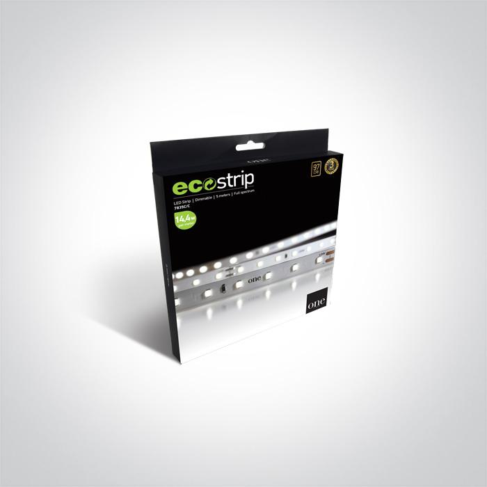 LED Strip Rectangular Warm White LED Dimmable 1512lm/m One Light SKU:7835C/W - Toplightco