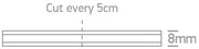 Flexible LED light strip, 8W/meter. Supplied in 5 meters roll with white PCB and double adhesive tape for a better fixing.

Can be cut every 5cm.

Requires 24V DC constant voltage LED driver.

 One Light SKU:7844/C
