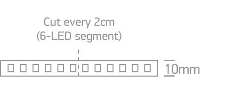 LED Strip Rectangular Cool White LED Dimmable 2400lm/m One Light SKU:7845/C - Toplightco