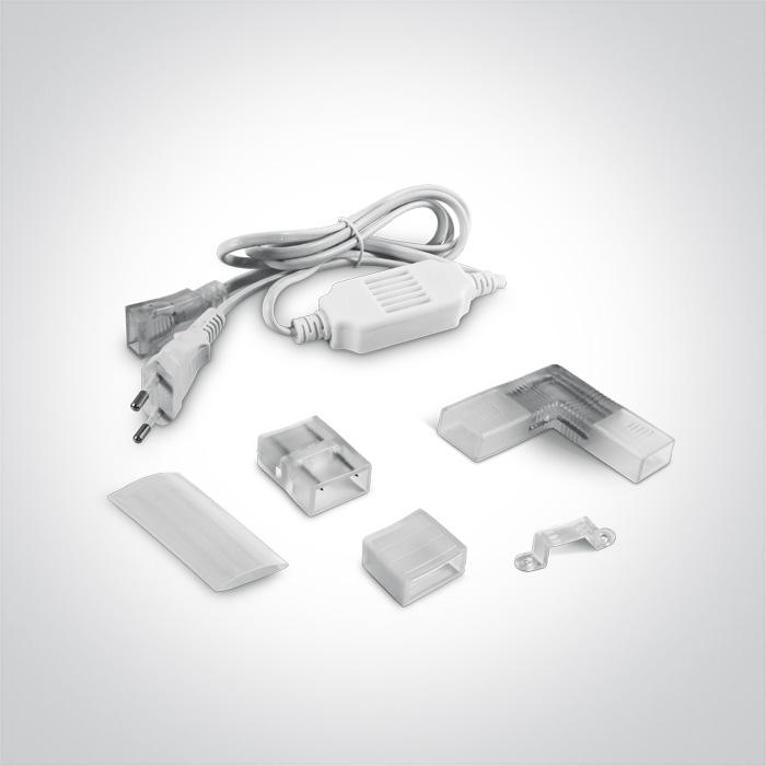 LED Strip Rectangular Cool White LED Dimmable Outdoor LED built in 1050lm/m 13W/m PVC One Light SKU:7862/C - Toplightco