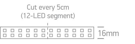 LED Strip Rectangular Warm White LED Dimmable 1344lm/m One Light SKU:7875/W - Toplightco
