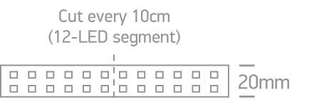 LED Strip Rectangular Warm White LED Dimmable 2016lm/m One Light SKU:7880/W - Toplightco
