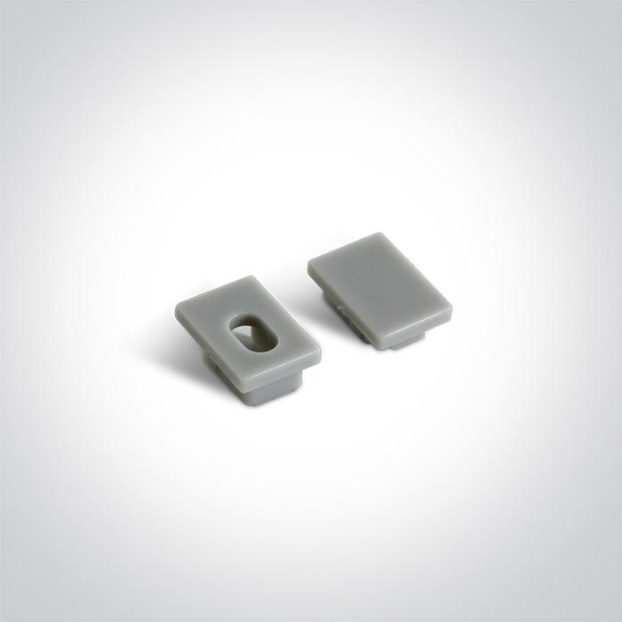 LED Strip Profile Aluminium 2m Rectangular Aluminium One Light SKU:7900TR/AL - Toplightco