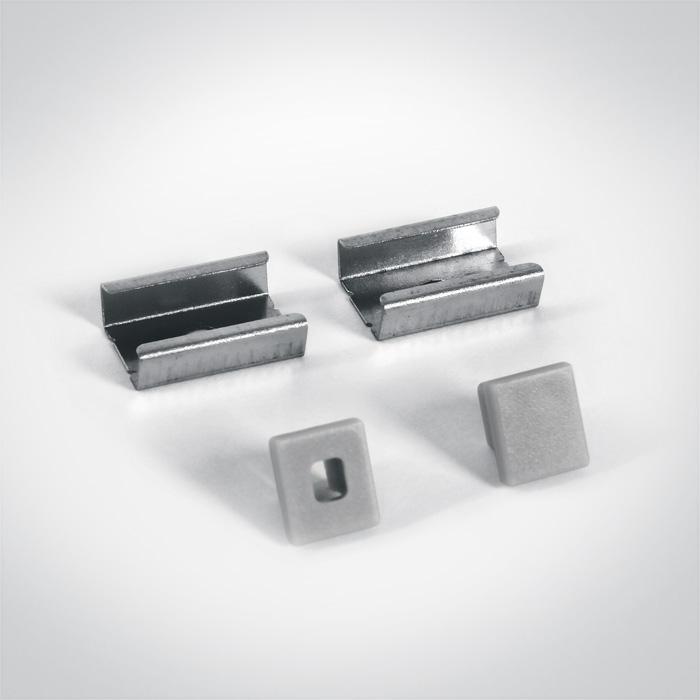 LED Strip Profile Aluminium 2m Rectangular Aluminium One Light SKU:7901/AL - Toplightco