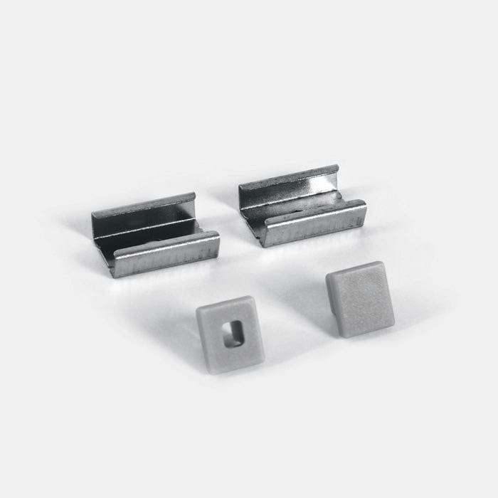 LED Strip Profile Aluminium 2m Rectangular Outdoor Aluminium One Light SKU:7901A/AL - Toplightco