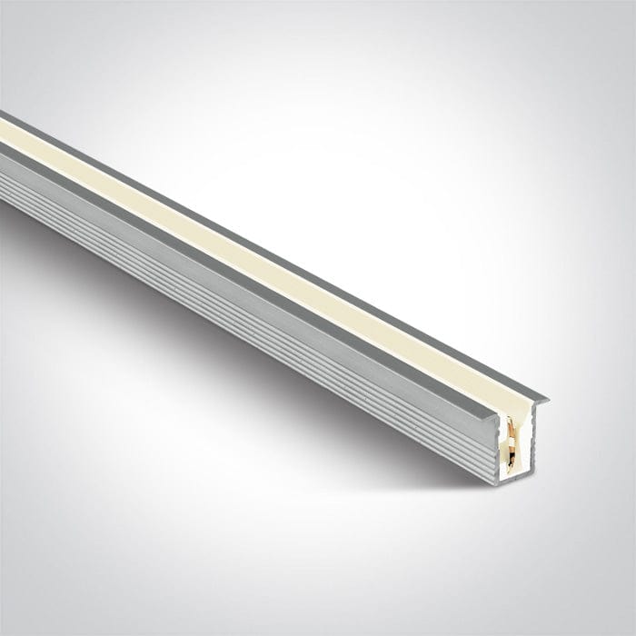 LED Strip Profile Aluminium 2m Rectangular Outdoor Aluminium One Light SKU:7901AR/AL - Toplightco