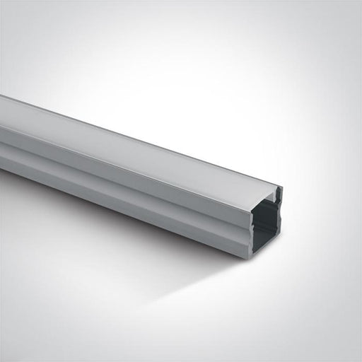 LED Strip Profile Aluminium 2m Rectangular Aluminium One Light SKU:7904/AL - Toplightco