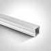 LED Strip Profile White 2m Rectangular Aluminium One Light SKU:7904/W - Toplightco