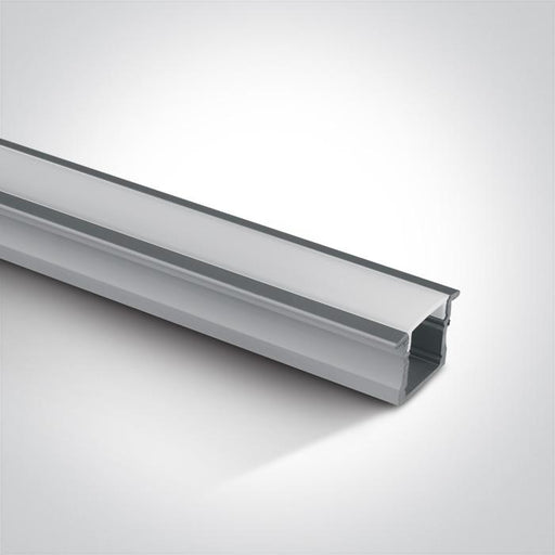 LED Strip Profile Aluminium 2m Rectangular Aluminium One Light SKU:7904R/AL - Toplightco
