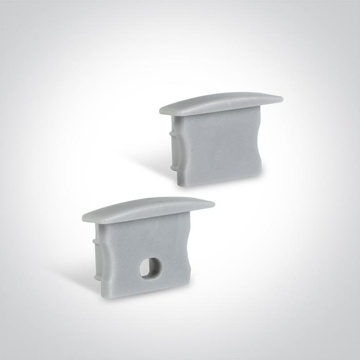 LED Strip Profile Recessed White 2m Rectangular Aluminium One Light SKU:7904R/W - Toplightco