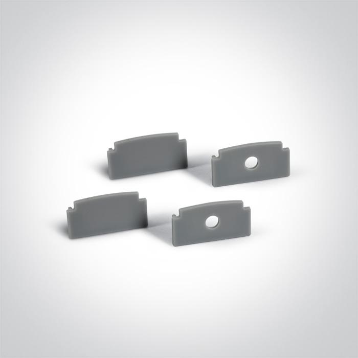 LED Strip Profile Aluminium 2m Rectangular Aluminium One Light SKU:7904TR/AL - Toplightco