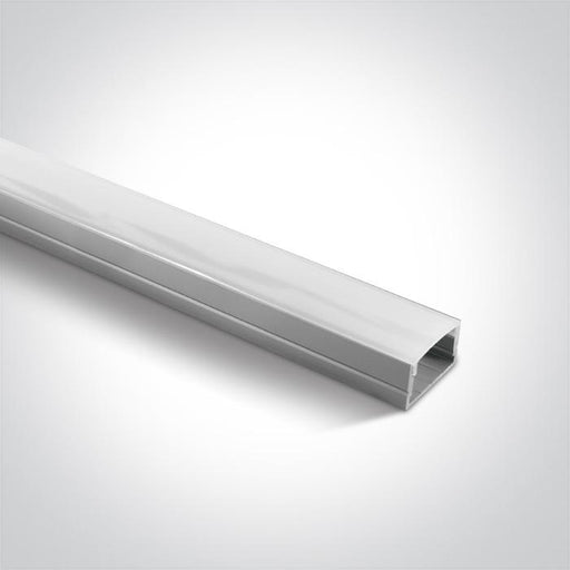 LED Strip Profile Aluminium 2m Rectangular Aluminium One Light SKU:7905/AL - Toplightco