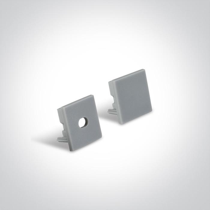 LED Strip Profile Aluminium 2m Rectangular Aluminium One Light SKU:7906/AL - Toplightco