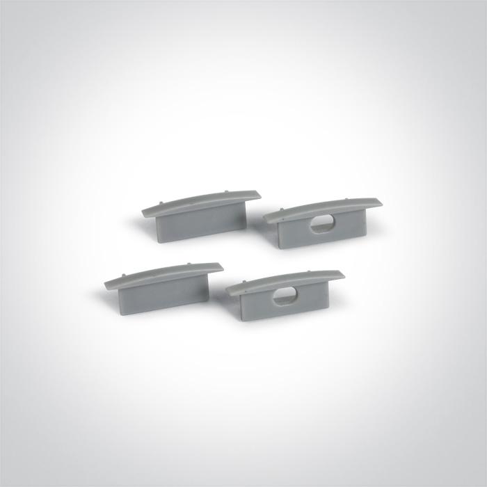 LED Strip Profile Aluminium 2m Rectangular Aluminium One Light SKU:7906R/AL - Toplightco