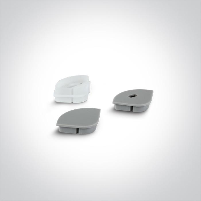 LED Strip Profile Aluminium 2m Rectangular Aluminium One Light SKU:7908/AL - Toplightco